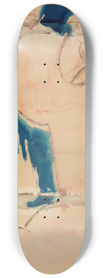 Amedeo Modigliani - Caryatid; Rose and Blue 8.25 inch art skate deck