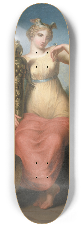 Nicolai Abildgaard - Philosophy. Allegorical figure. 8.25 inch art skate deck