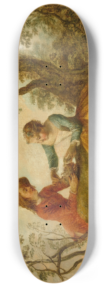 Nicolas Lancret - Le Nid dOiseaux 8.25 inch art skate deck
