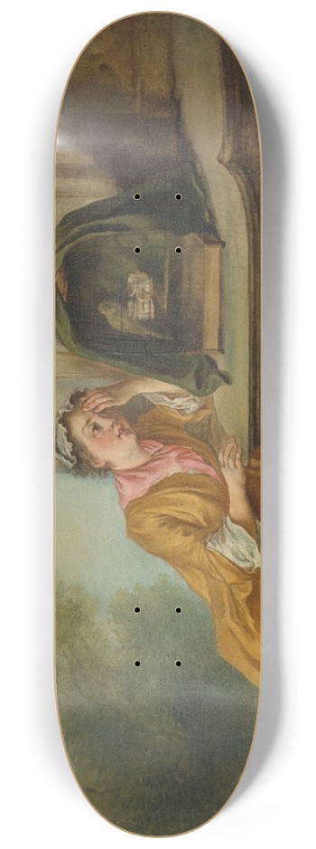 Nicolas Lancret - The Caged Bird 8.25 inch art skate deck