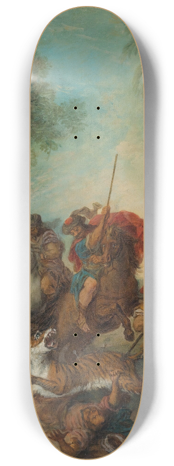 Nicolas Lancret - The Tiger Hunt 8.25 inch art skate deck