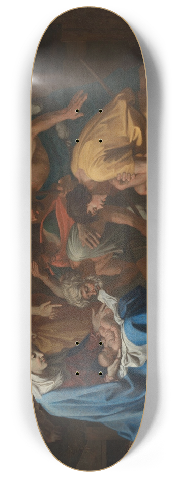 Nicolas Poussin - Adoration of the Shepherds 8.25 inch art skate deck