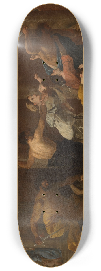 Nicolas Poussin - Le Massacre des Innocents 8.25 inch art skate deck