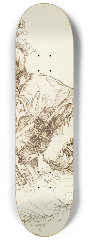Niklaus Manuel - Der hl. Christophorus 8.25 inch art skate deck
