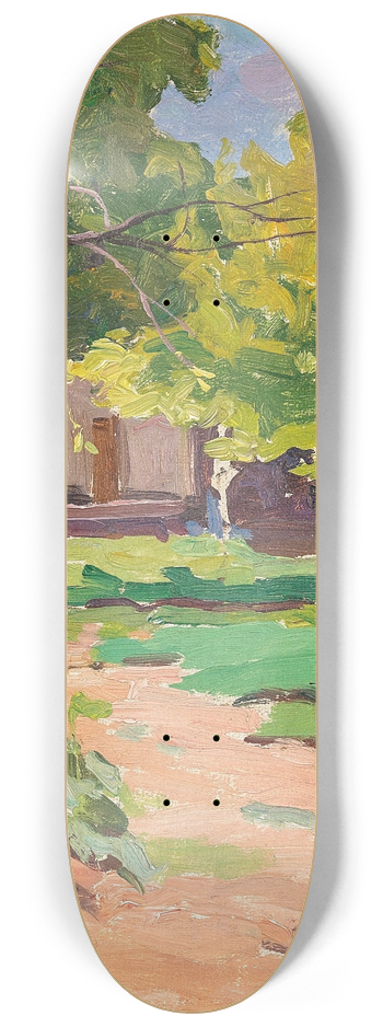 Nikolai Semenovich Samokish - A Summer Garden 8.25 inch art skate deck