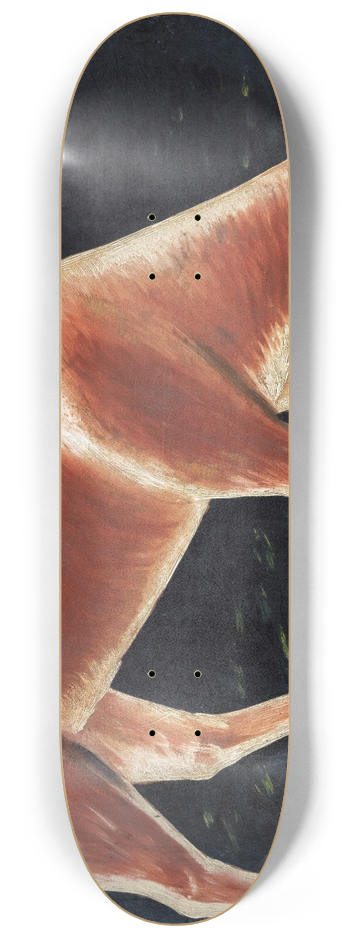 Niko Pirosmani - Roe deer drinking from a stream 8.25 inch art skate deck