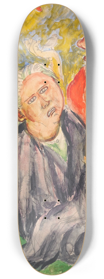 Nils Dardel - Samtal 8.25 inch art skate deck