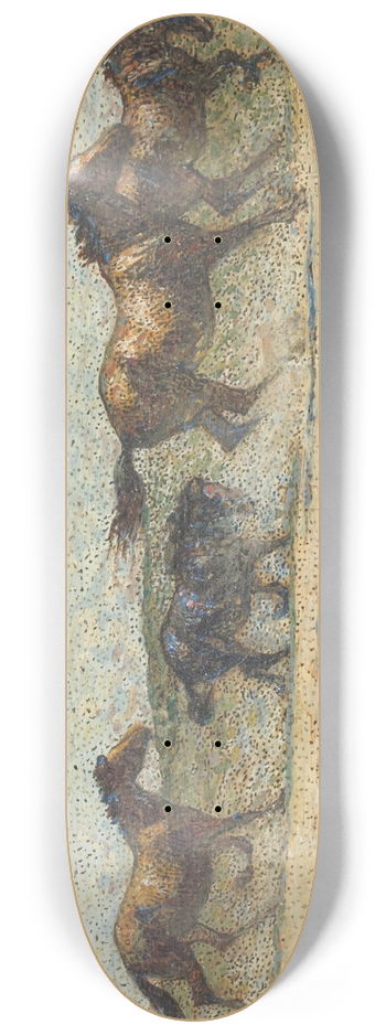 Nils Kreuger - Horses at Large 8.25 inch art skate deck