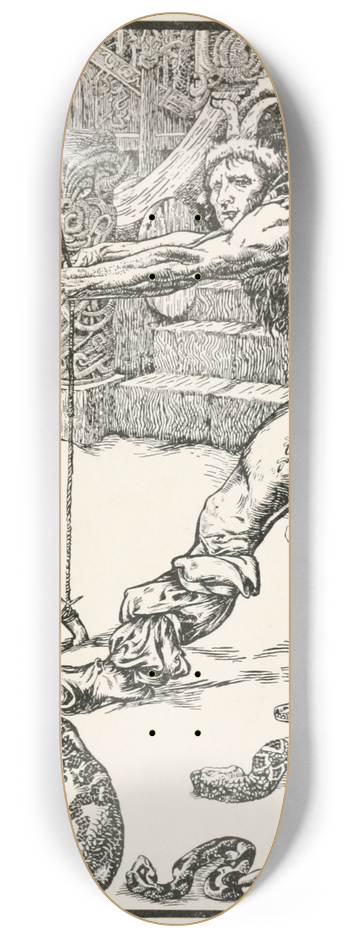 Noel Nisbet - Ivan Golik drew the bow 8.25 inch art skate deck