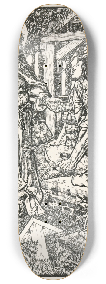 Noel Nisbet - Suddenly St Peter appeared to him 8.25 inch art skate deck