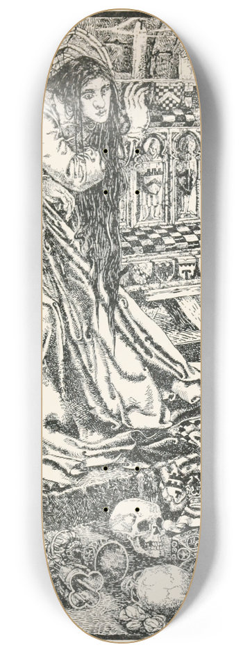 Noel Nisbet - The Tsarivna arose from her coffin 8.25 inch art skate deck