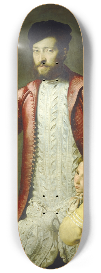 North Italian 16th Century - Alessandro Alberti with a Page 8.25 inch art skate deck