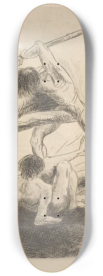 Odilon Redon - Cain and Abel 8.25 inch art skate deck