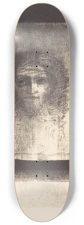 Odilon Redon - Cetait un voile, un empriente (It was a veil, an imprint) 8.25 inch art skate deck