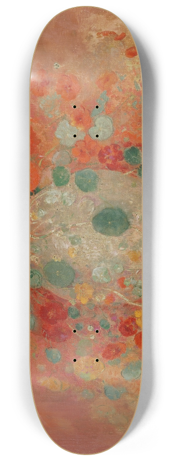 Odilon Redon - Nasturtiums 8.25 inch art skate deck