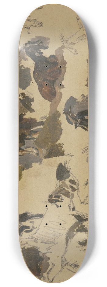 Johann Nepomuk Rauch - Eleven goats 8.25 inch art skate deck