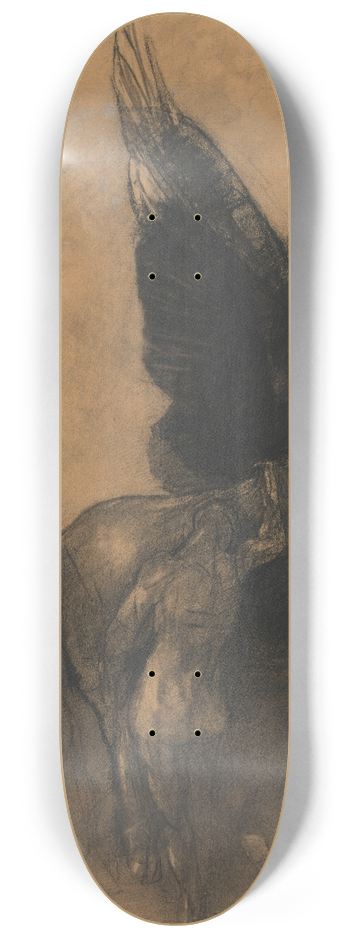 Odilon Redon - Pegasus and Bellerophon 8.25 inch art skate deck