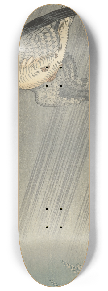Ohara Koson - Cuckoo in storm 8.25 inch art skate deck