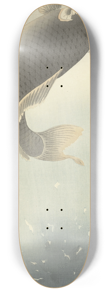 Ohara Koson - Jumping carp 8.25 inch art skate deck