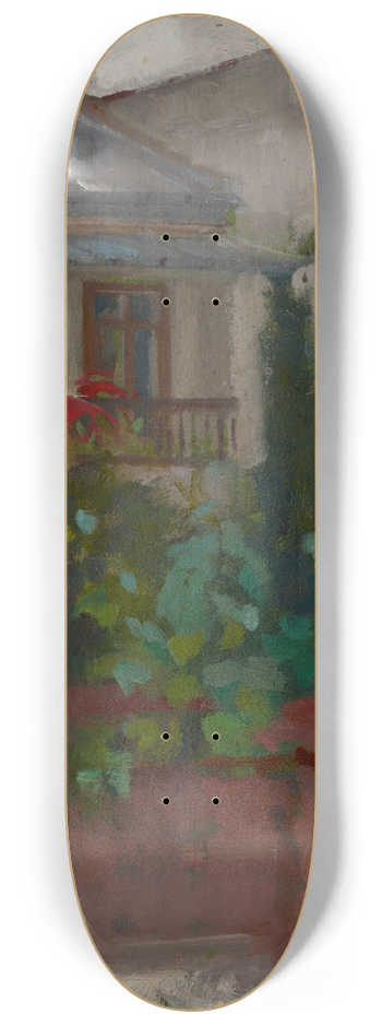 Olga Boznanska - Architectural Landscape 8.25 inch art skate deck
