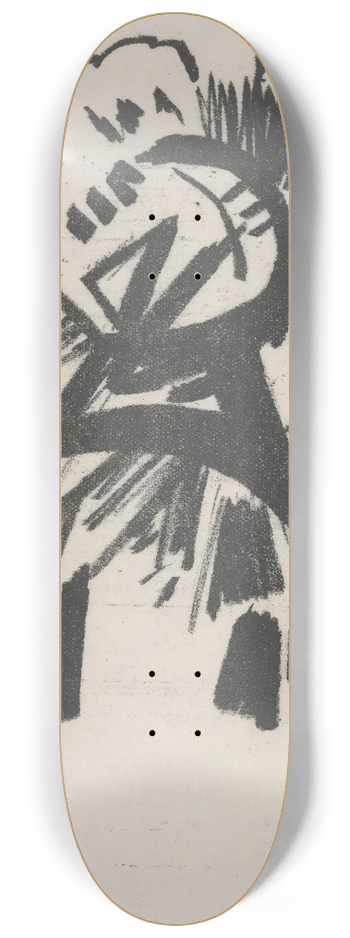 Olga Vladimirovna Rozanova - Illustration from Explodity 8.25 inch art skate deck