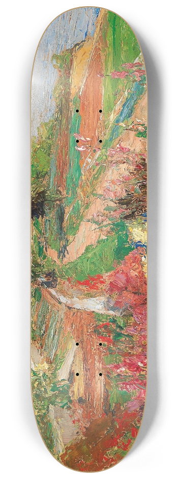 Olga Wisinger-Florian - A coastal landscape 8.25 inch art skate deck