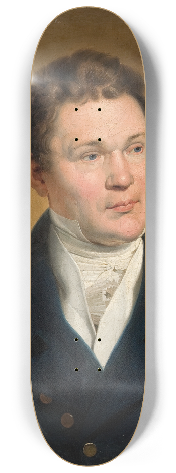 Johann Peter Krafft - Bildnis eines jungen Mannes 8.25 inch art skate deck