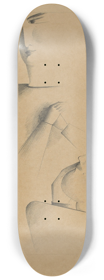Oskar Schlemmer - Begegnung 8.25 inch art skate deck