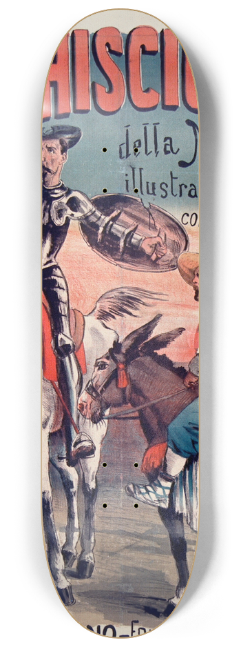Ottavio Rodella Tavio - Don Chisciotte della Mancia 8.25 inch art skate deck