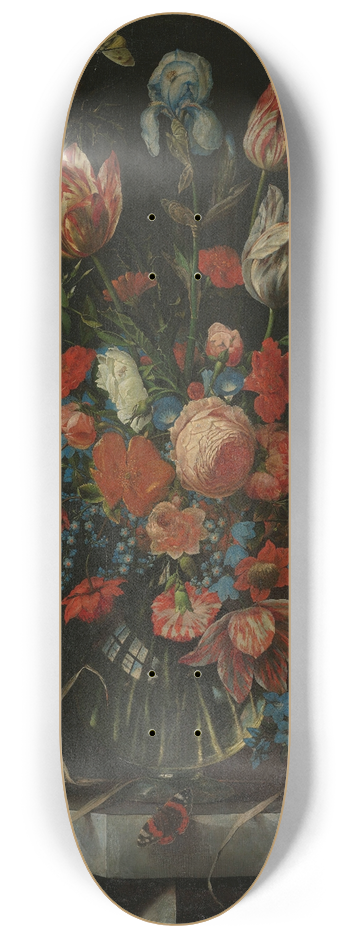 Ottmar Elliger - Still Life with Flowers 8.25 inch art skate deck