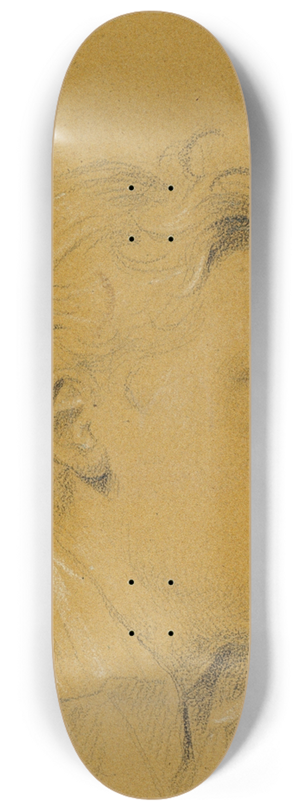 Johann Peter Krafft - Kopf eines Knaben 8.25 inch art skate deck