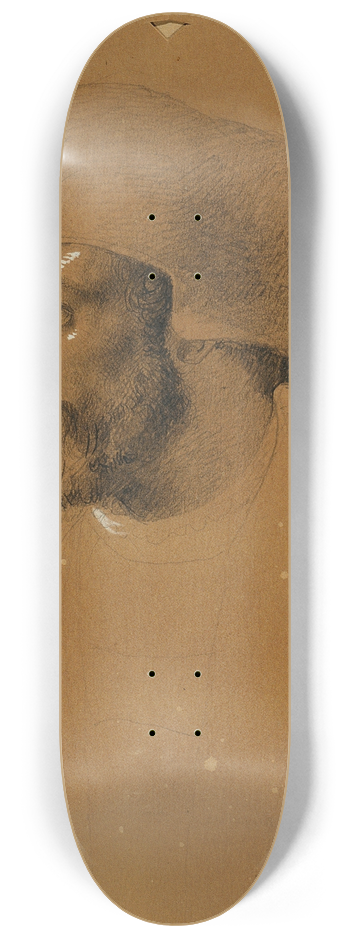 Johann Peter Krafft - Kopfstudie zu Faust 8.25 inch art skate deck