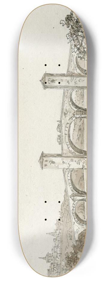 Otto Howen - De brug van Arzobispo 8.25 inch art skate deck