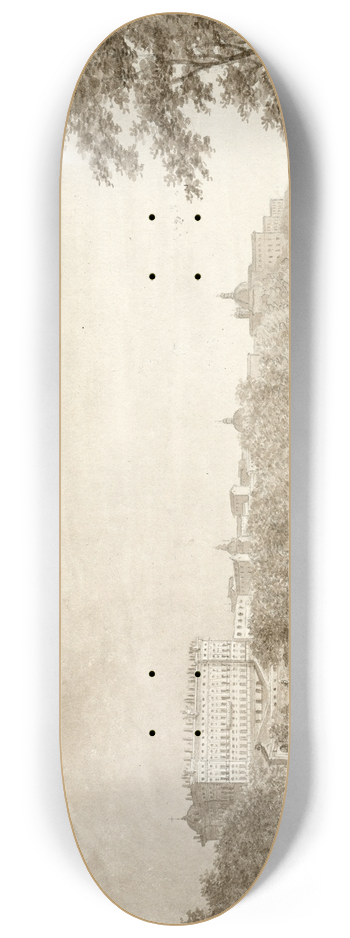Otto Howen - Het Koninklijke Paleis te Madrid 8.25 inch art skate deck