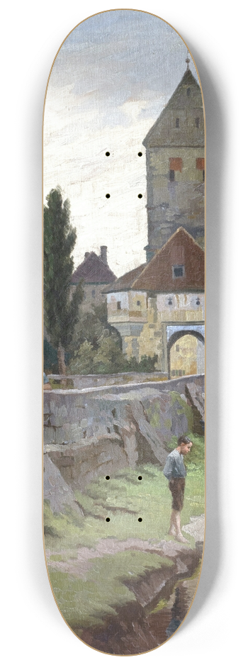 Otto Kubel - Das Rothenburger Tor in Dinkelsbhl 8.25 inch art skate deck