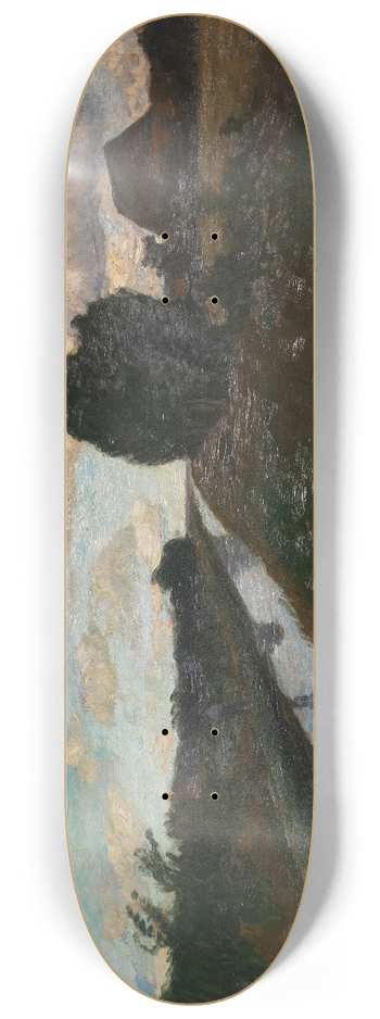 Otto Modersohn - Moorkanal mit hohem Himmel 8.25 inch art skate deck