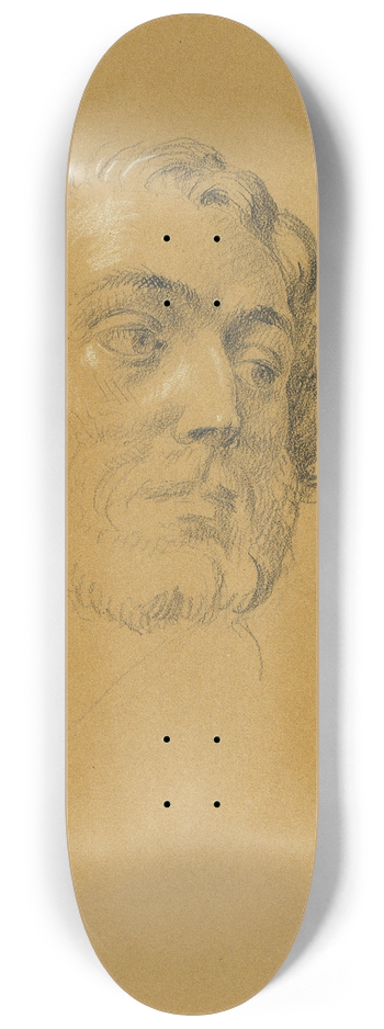 Johann Peter Krafft - Portrtstudie 8.25 inch art skate deck