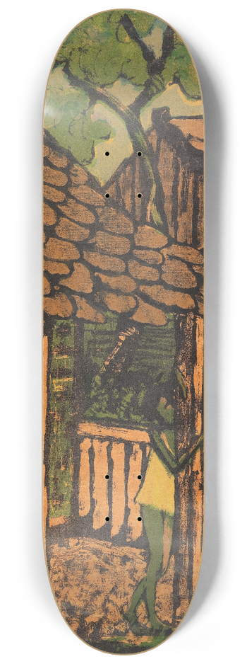 Otto Mueller - Zwei Zigeunerkinder vor der Htte 8.25 inch art skate deck