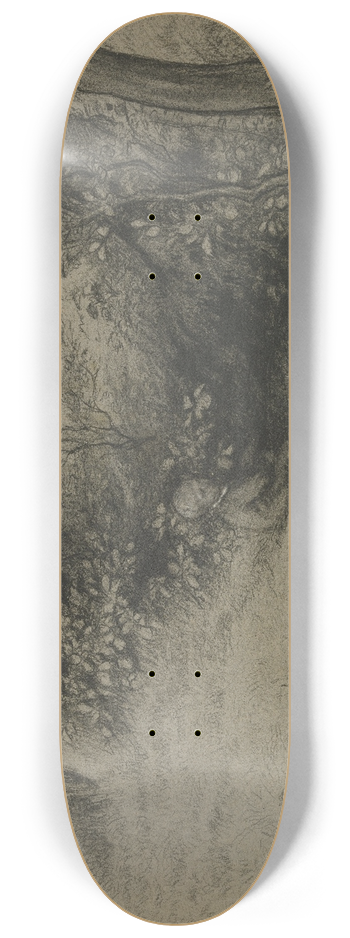 Otto Scholderer - Bachlandschaft mit Knaben 8.25 inch art skate deck