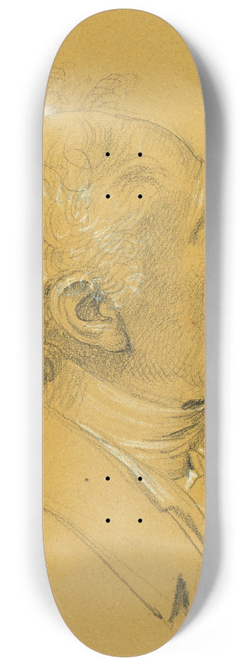 Johann Peter Krafft - Portrtstudie zur Ausfahrt des Kaiserpaares nach einer schweren Krankheit des Kaisers Franz I. 8.25 inch art skate deck