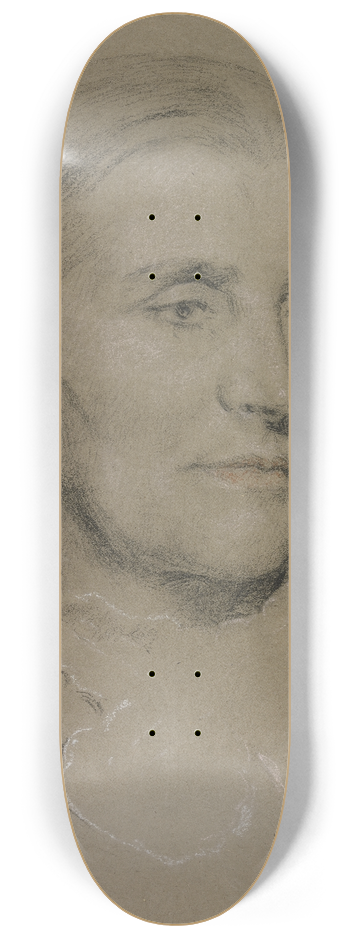 Otto Scholderer - Bildnis einer lteren Dame nach rechts 8.25 inch art skate deck