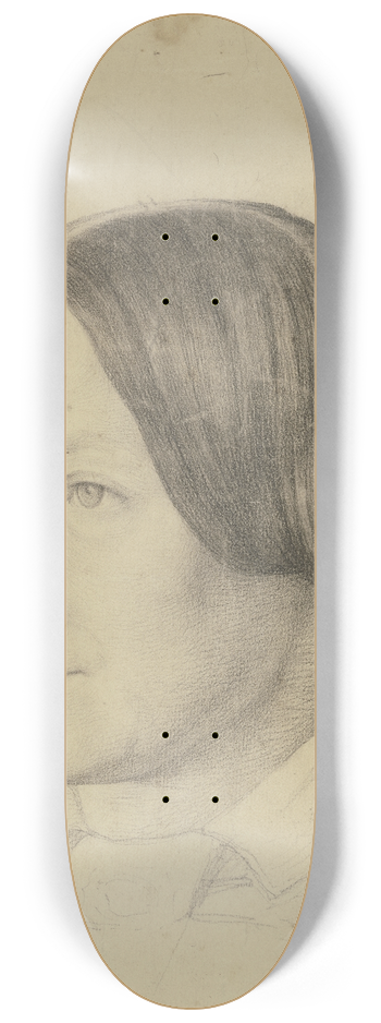Otto Scholderer - Bildnis Emilie Scholderer, Mutter des Knstlers 8.25 inch art skate deck