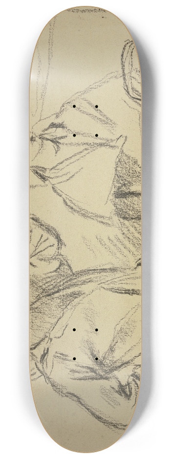 Otto Scholderer - Heimkehrende Landarbeiter 8.25 inch art skate deck
