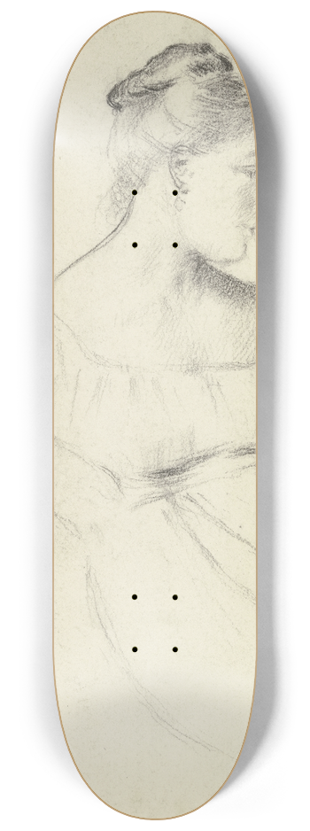 Otto Scholderer - Sitzende aus der Vorbereitung zum Kostmball 8.25 inch art skate deck