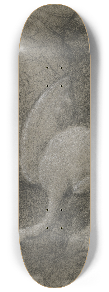 Otto Scholderer - Toter Schwan vor Trauerweide 8.25 inch art skate deck