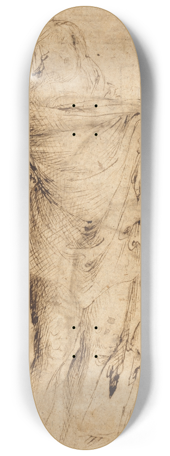Parri Spinelli - Hercules Leaning on His Club (recto) 8.25 inch art skate deck