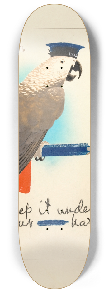 Pat Keely - Keep it under your  hat 8.25 inch art skate deck