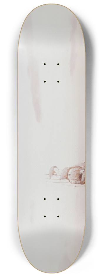 Patrick Downie - A Grey Morning off Arran 8.25 inch art skate deck