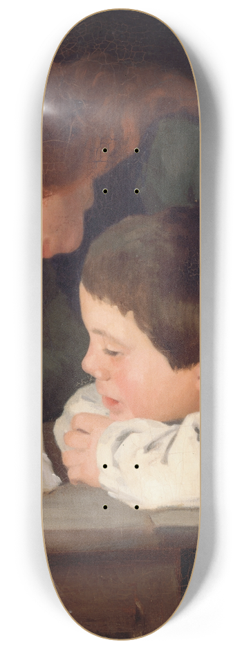 Paul-Albert Bartholom - La lecture 8.25 inch art skate deck