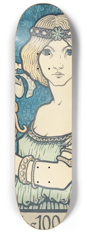 Paul Berthon - Salon des Cent 8.25 inch art skate deck